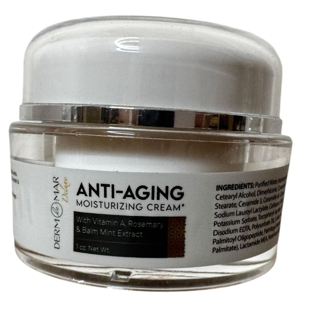 Derm Le Mar Deluxe Anti Aging Moisturizing Cream Vitamin A Rosemary & Balm Mint